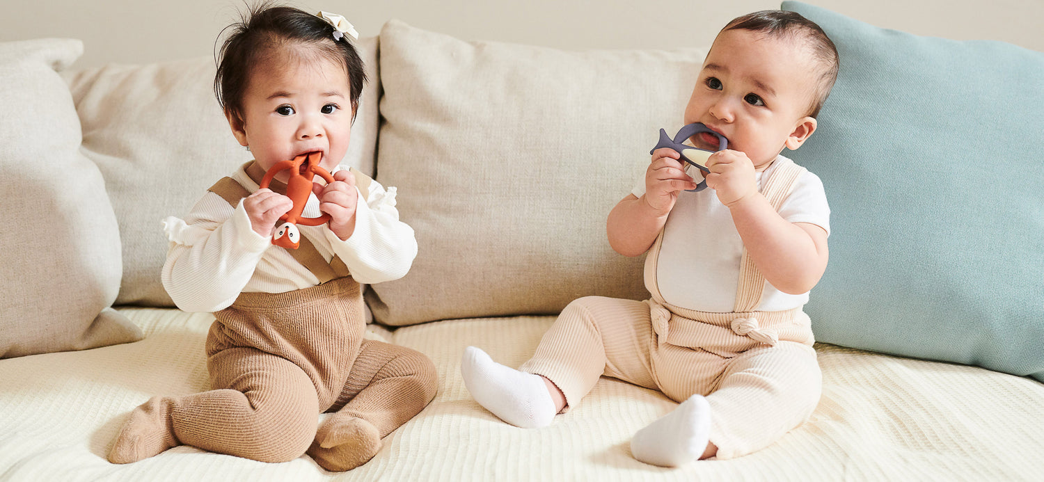 animal baby teethers