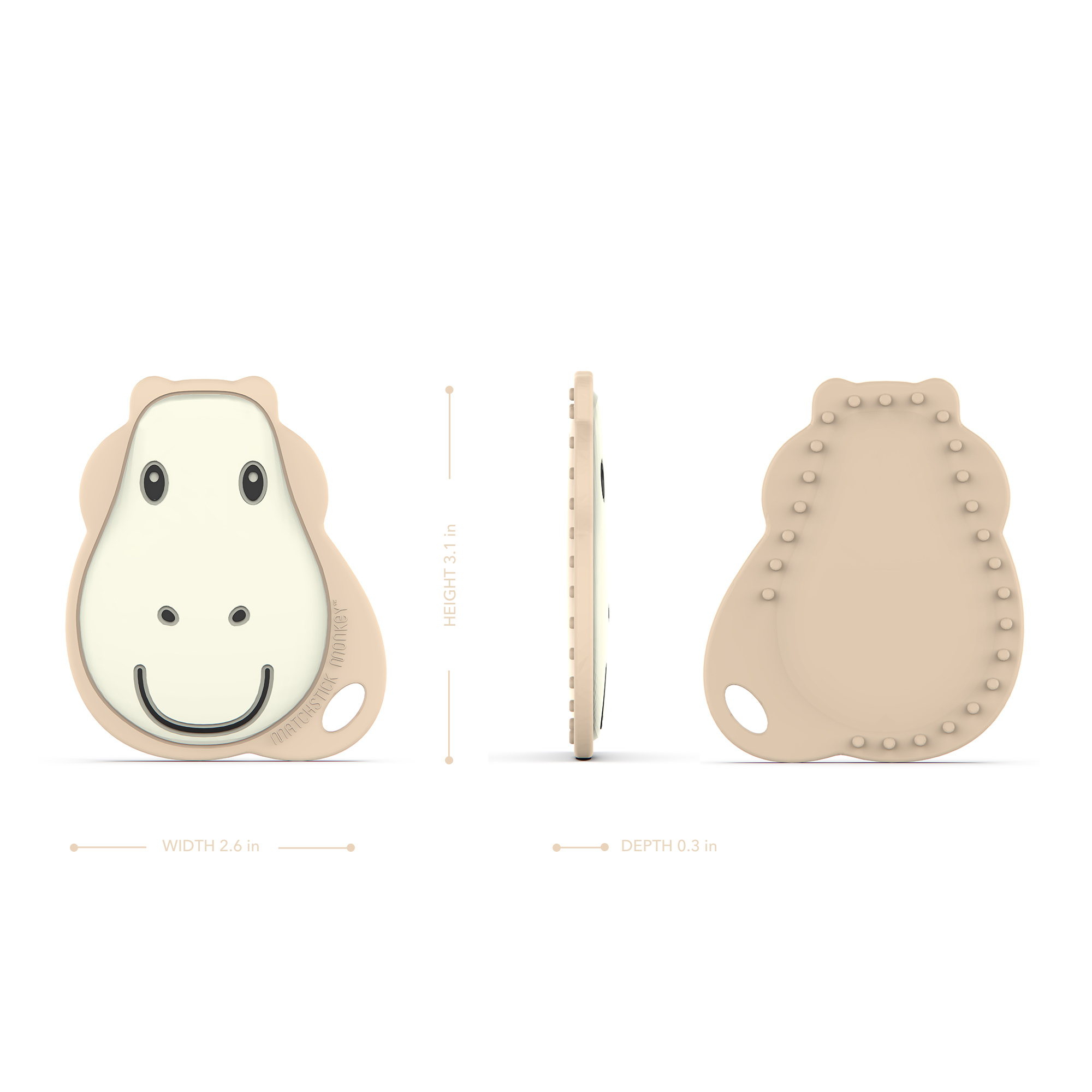 Giraffe Flat Face Teether &amp; Soother Clip Set
