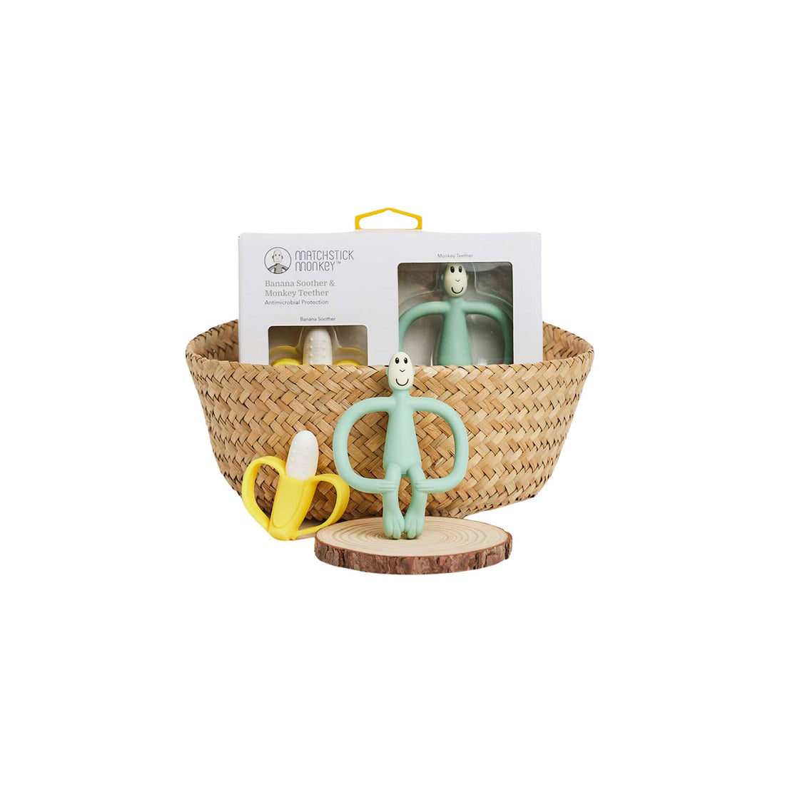 Banana &amp; Monkey Teething Gift Set