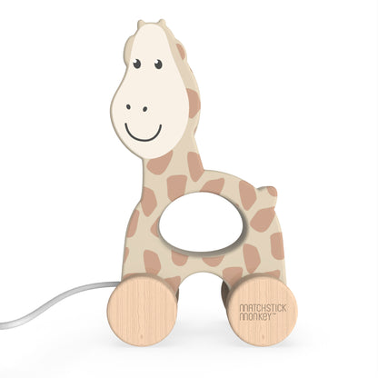 Giraffe Wooden Pull Toy