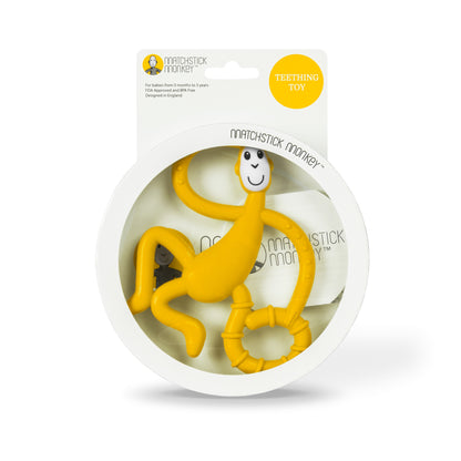 Yellow Dancing Monkey Teether