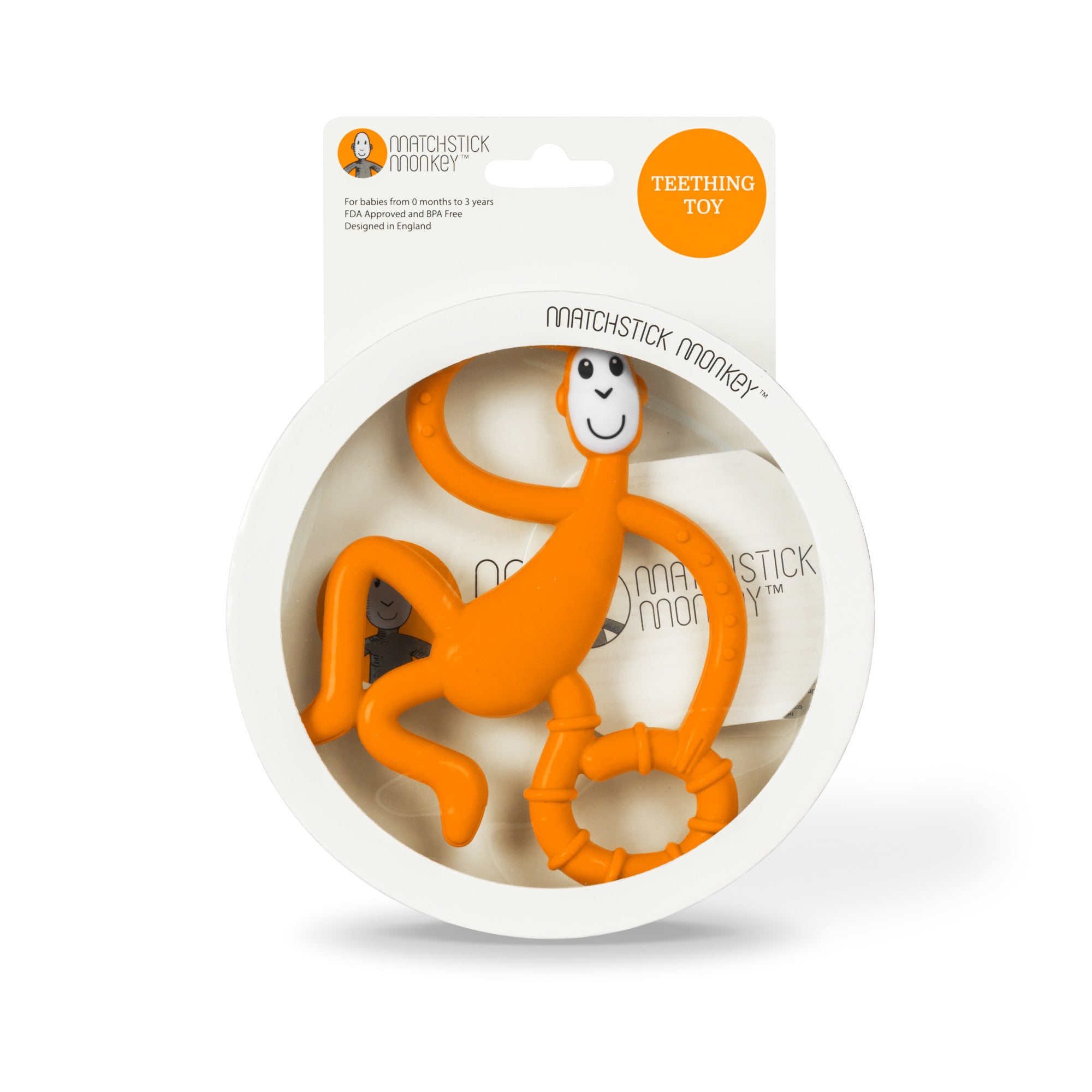 Orange Dancing Monkey Teether