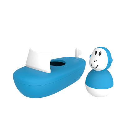 Blue Bathtime Boat Set