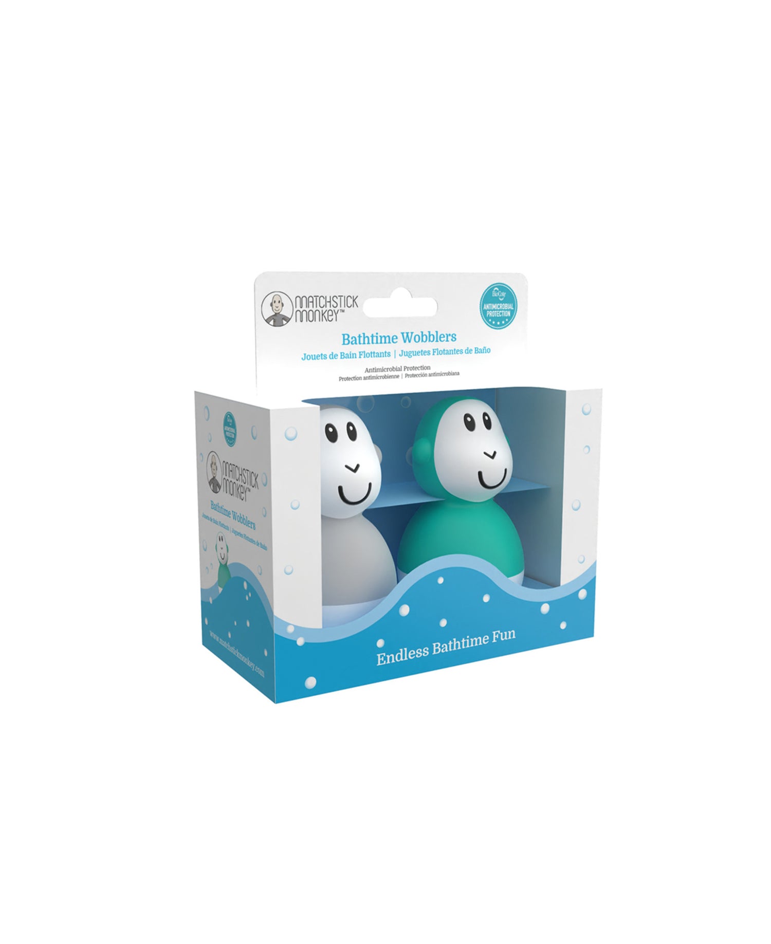 Cool Gray &amp; Green Bathtime Wobblers