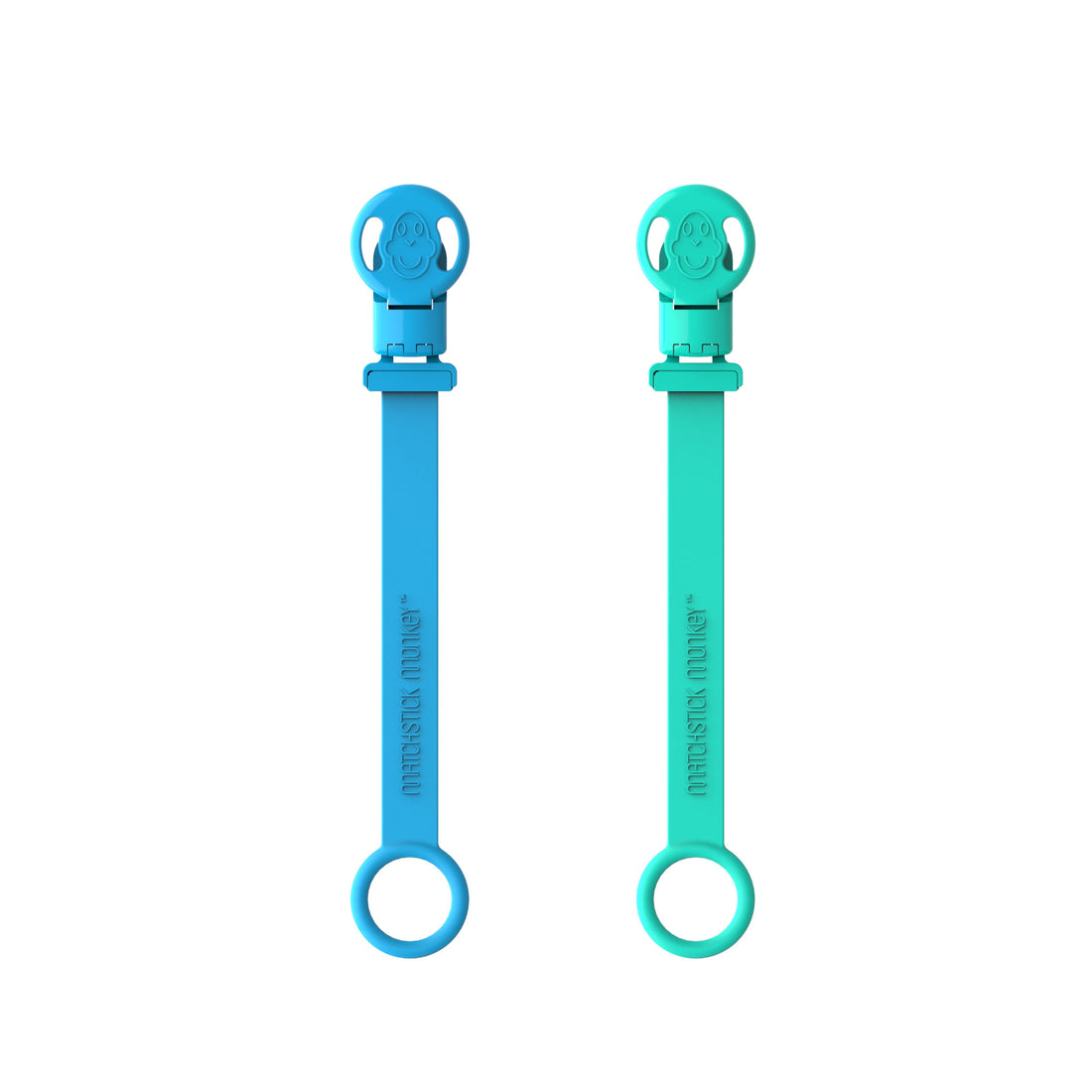 Blue &amp; Green Double Soother Clips