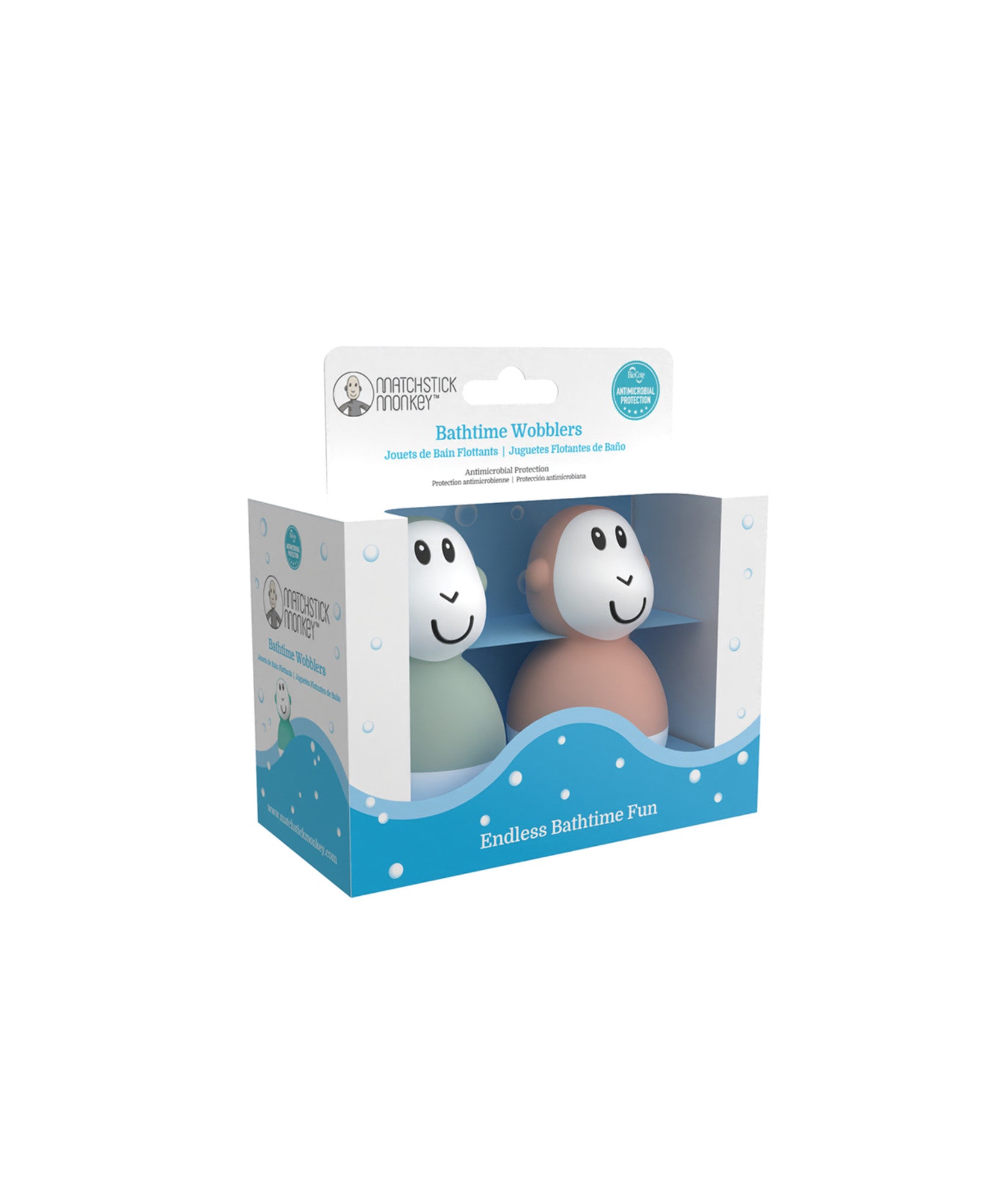 Mint Green &amp; Dusty Pink Bathtime Wobblers