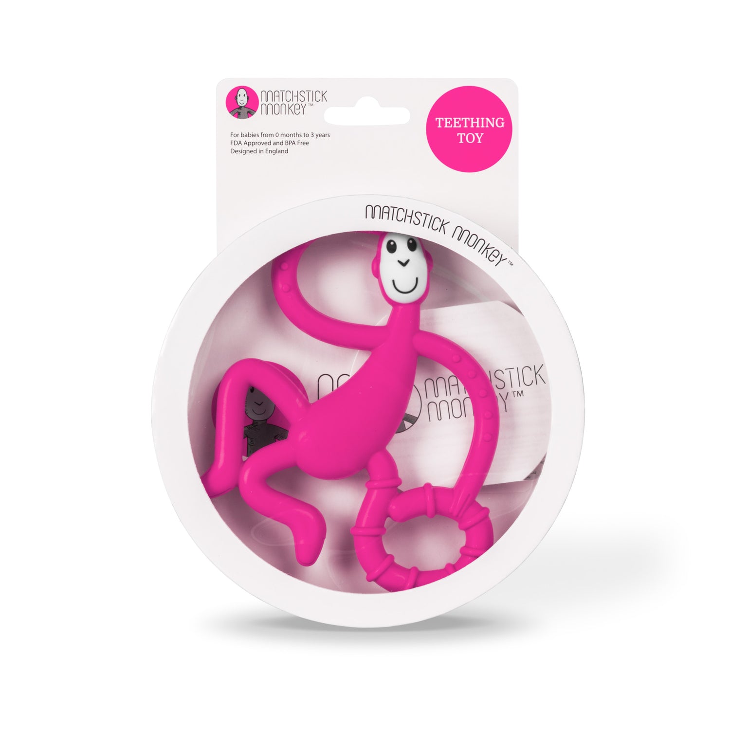 Pink Dancing Monkey Teether
