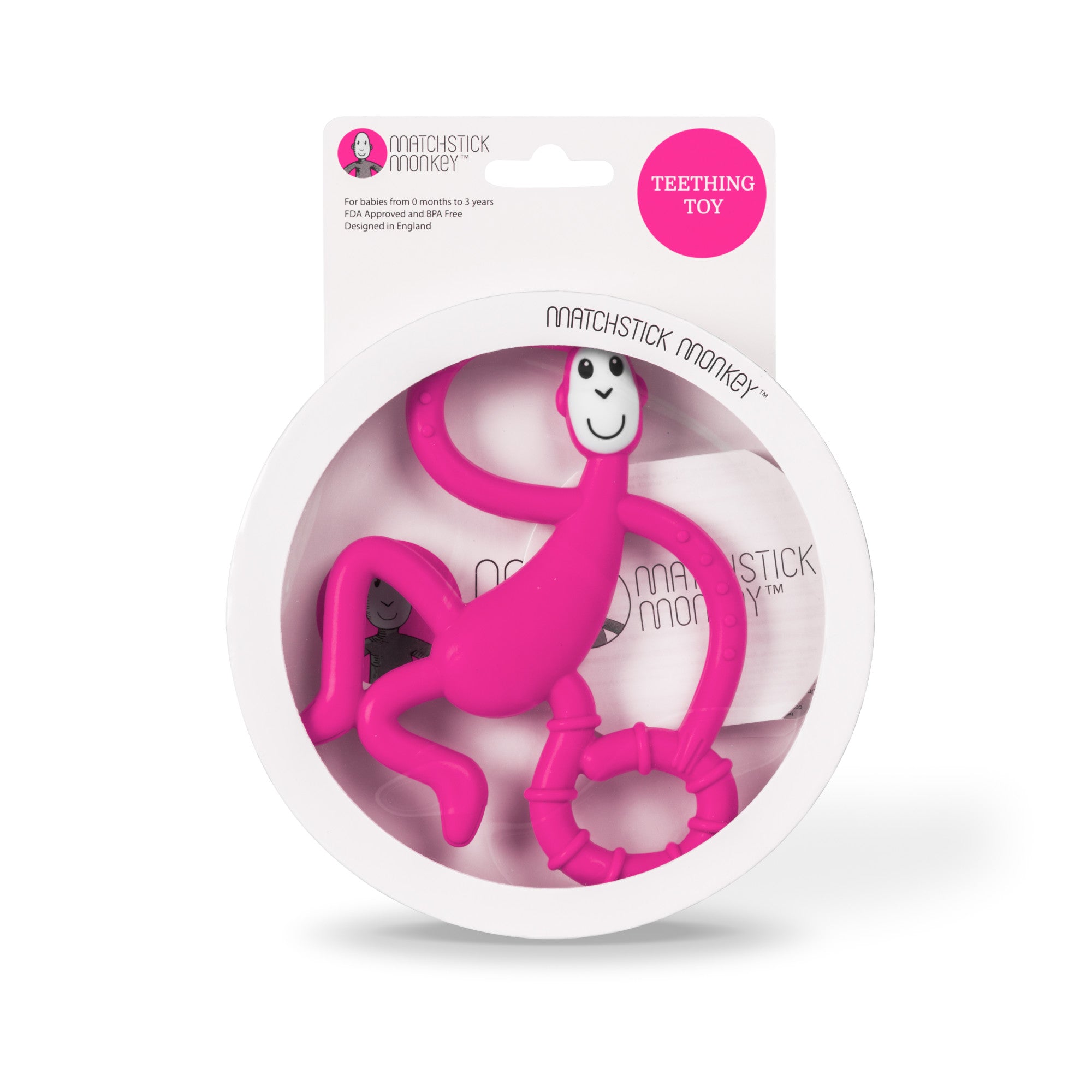 Pink Dancing Monkey Teether