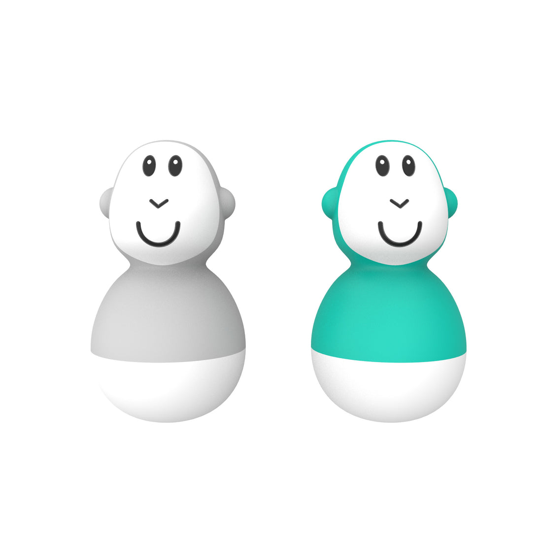 Cool Gray &amp; Green Bathtime Wobblers