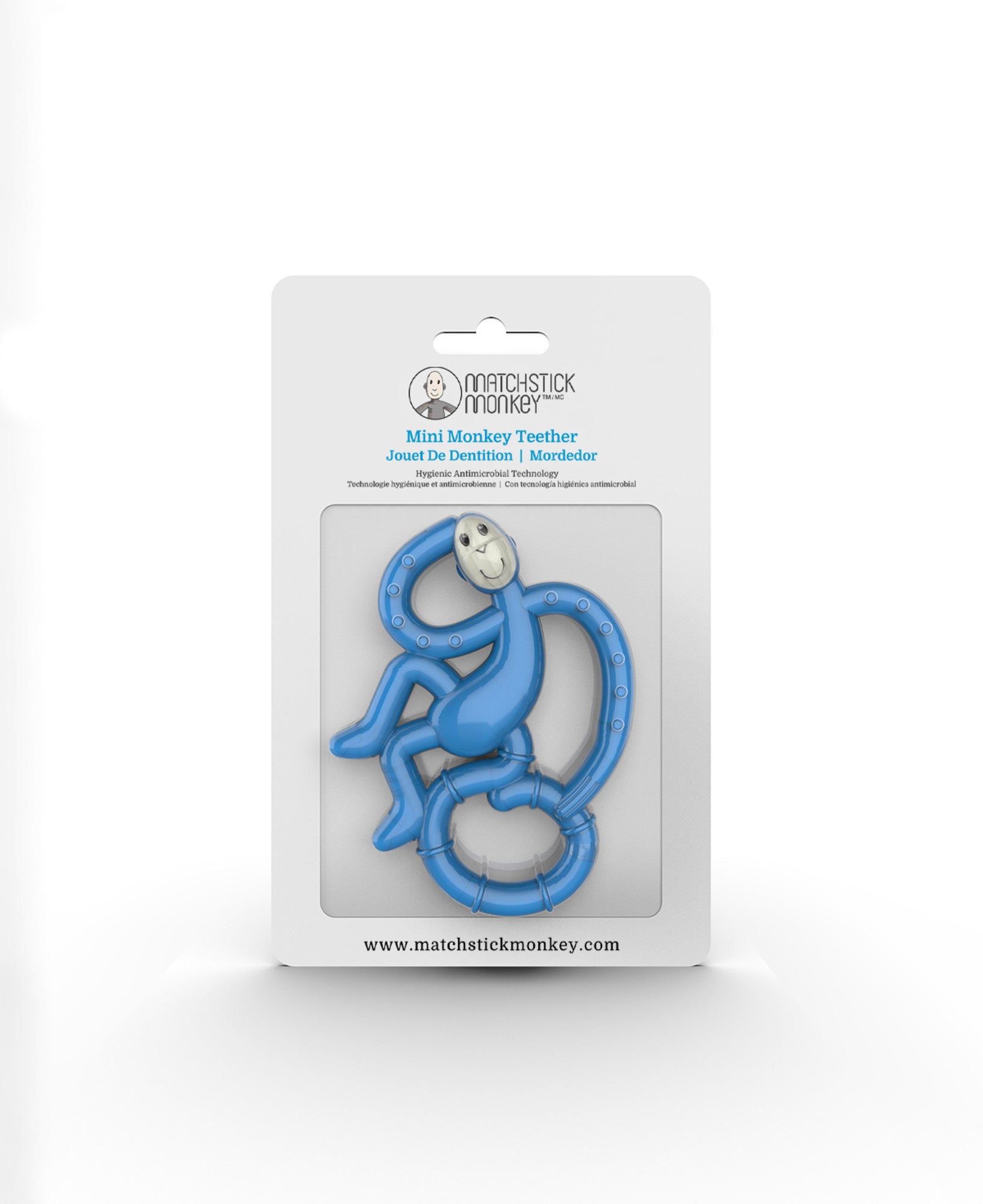 Blue Mini Monkey Teether