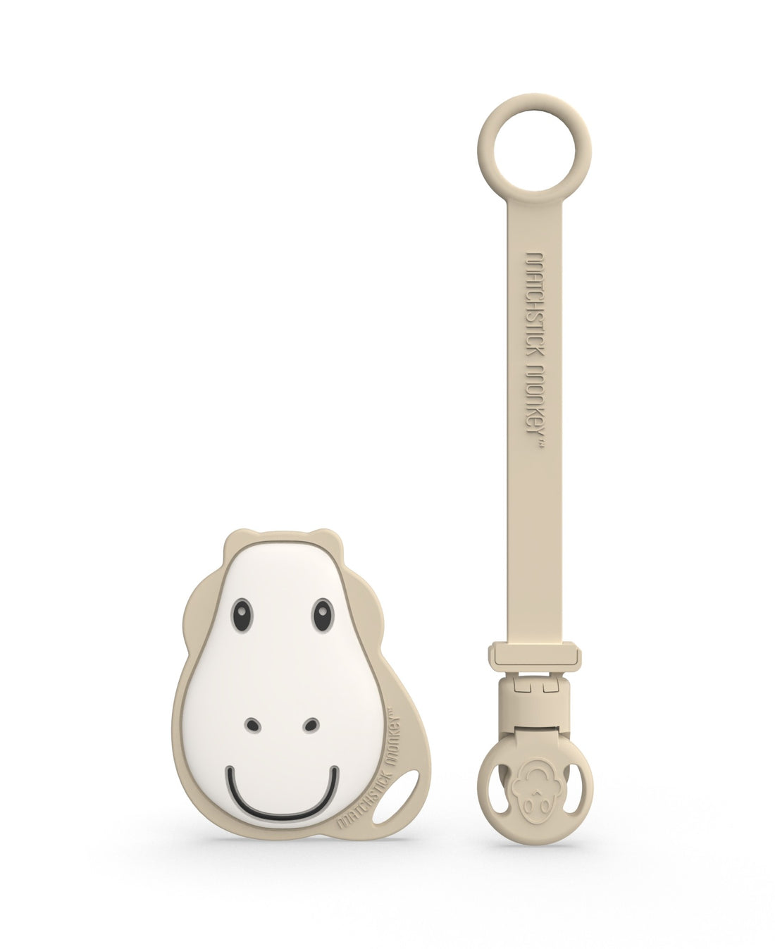 Giraffe Flat Face Teether &amp; Soother Clip Set