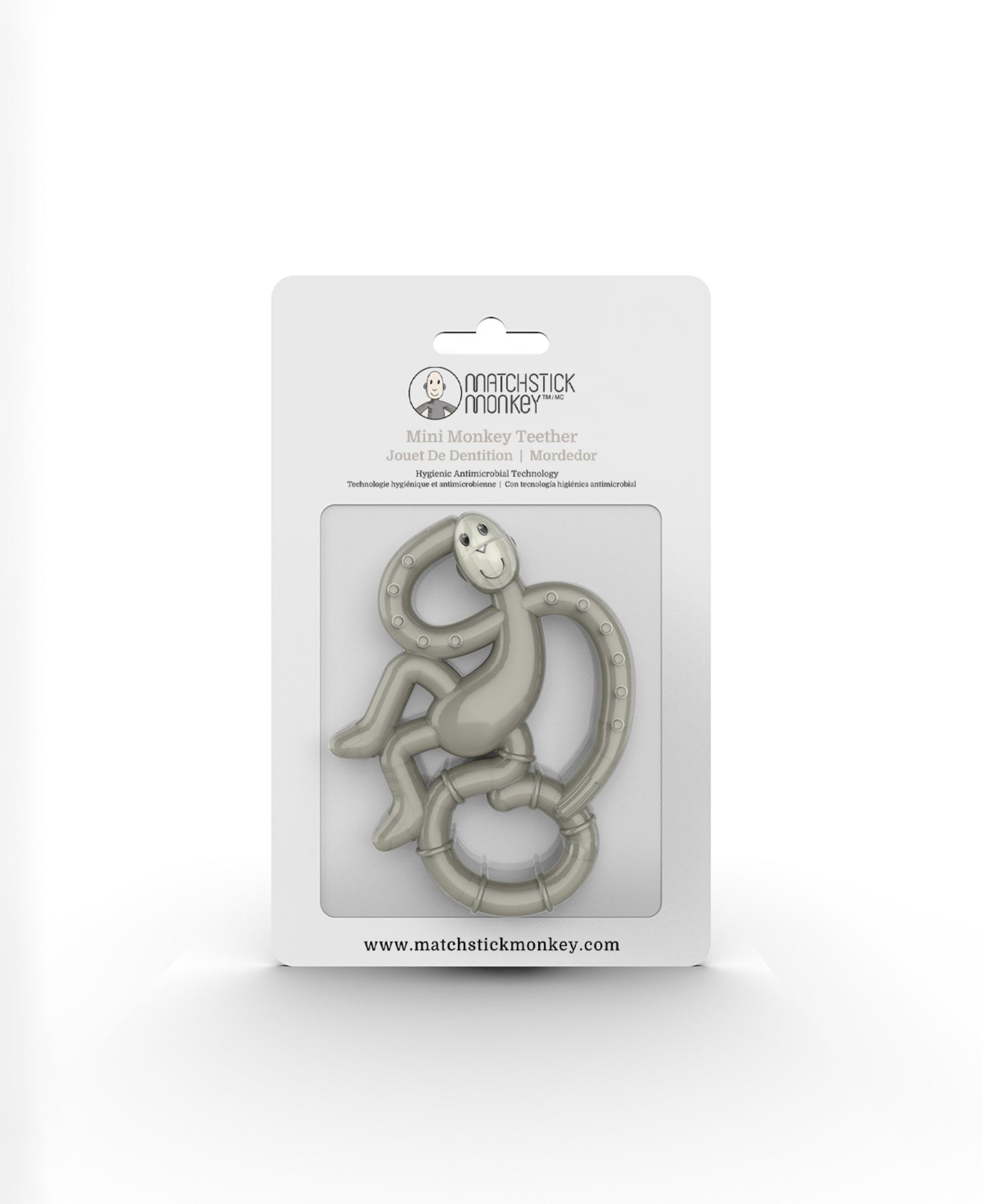 Gray Mini Monkey Teether
