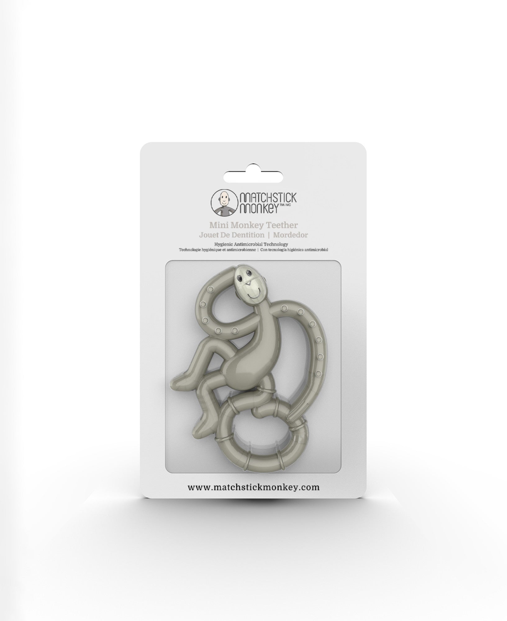 Gray Mini Monkey Teether