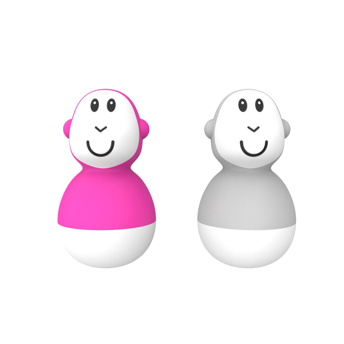 Pink &amp; Cool Gray Bathtime Wobblers